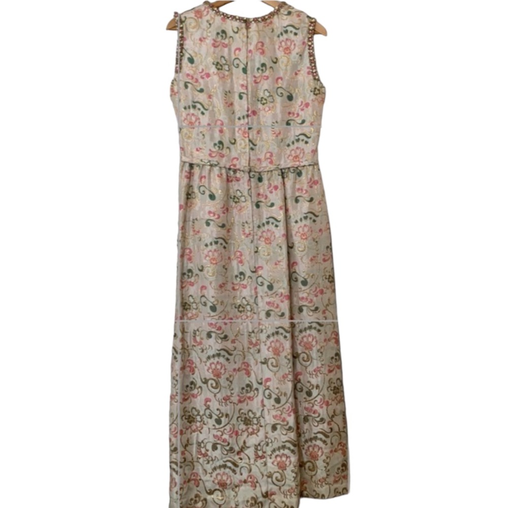 VTG 1950’s Porter’s Madison Ave at 62nd Street Brocade Rhinestone Party Dress - Picture 3 of 15